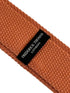copper orange dark peach coral knitted tie